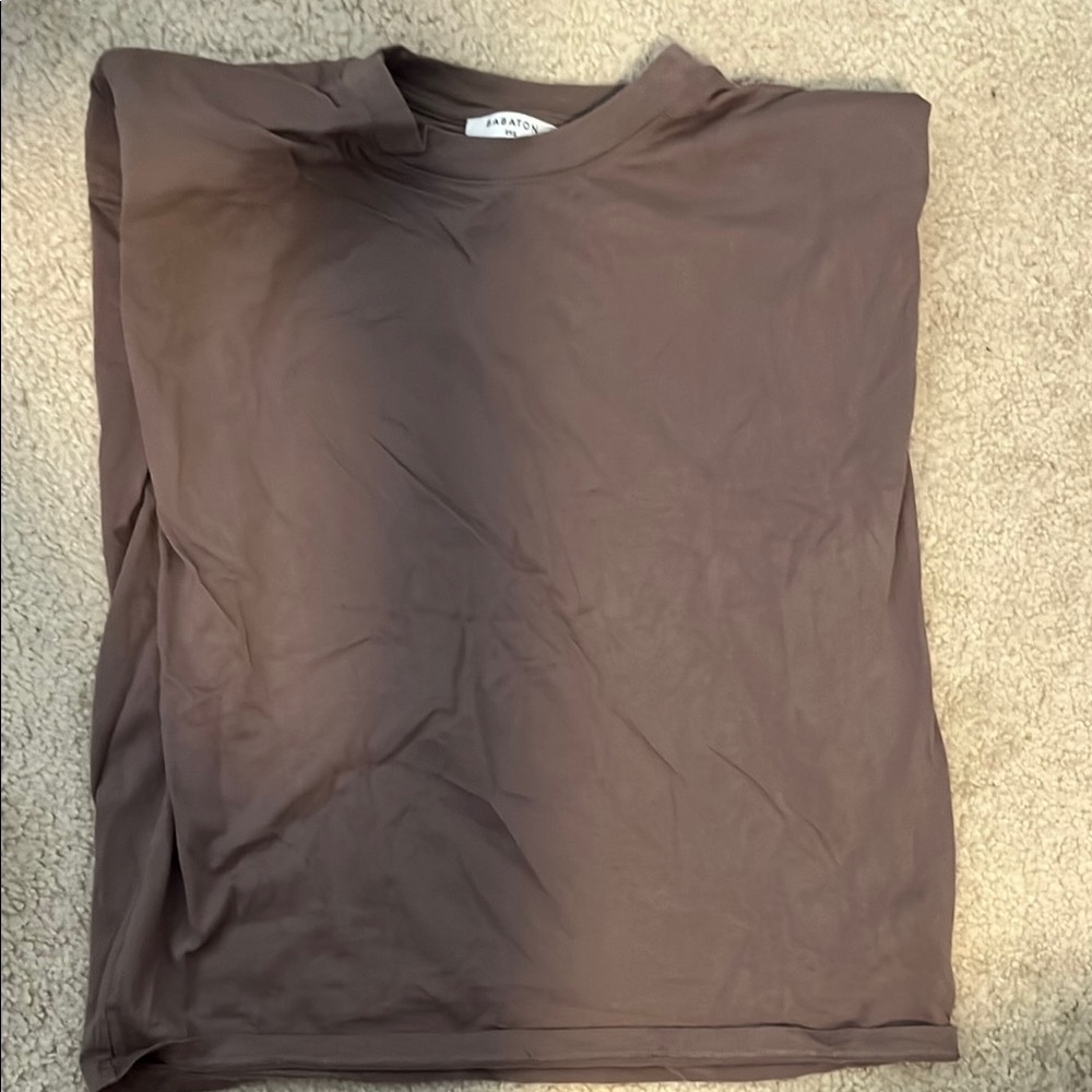 Babaton Cocoa Short Sleeve Tee